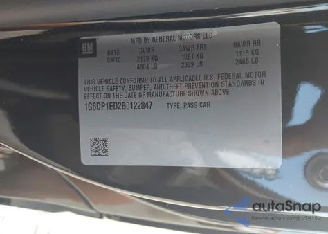 2011 Cadillac Cts Premium from USA, damaged, VIN 1G6DP1ED2B0122847